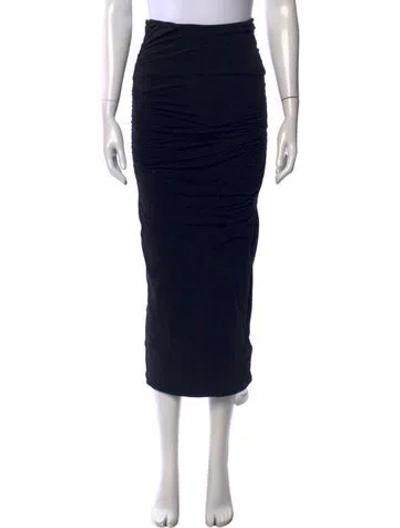 Pre-owned James Perse Midi Length Skirt In Black