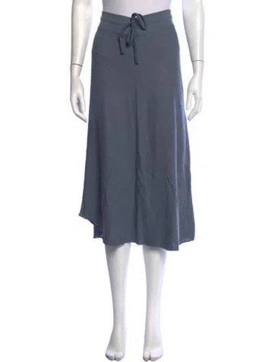 Pre-owned James Perse Midi Length Skirt In Blue