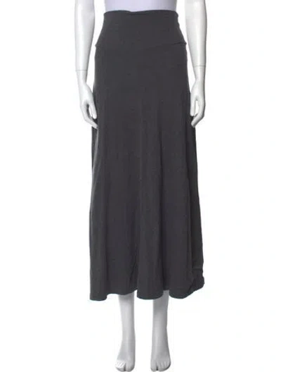 Pre-owned James Perse Midi Length Skirt In Gray
