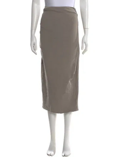 Pre-owned James Perse Midi Length Skirt In Gray