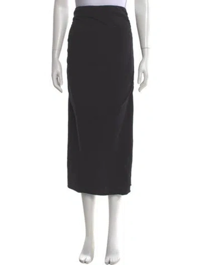 Pre-owned James Perse Midi Length Skirt In Gray