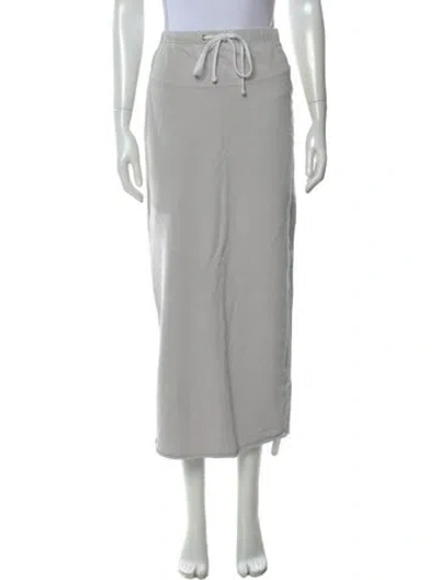 Pre-owned James Perse Midi Length Skirt In Gray