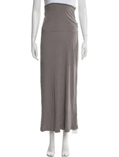 Pre-owned James Perse Midi Length Skirt In Gray
