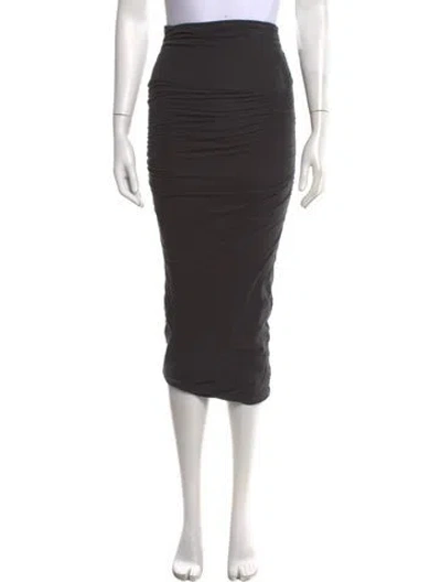 Pre-owned James Perse Midi Length Skirt In Grey