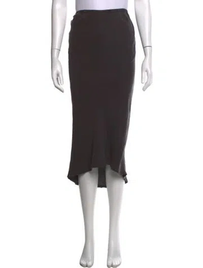 Pre-owned James Perse Midi Length Skirt In Grey