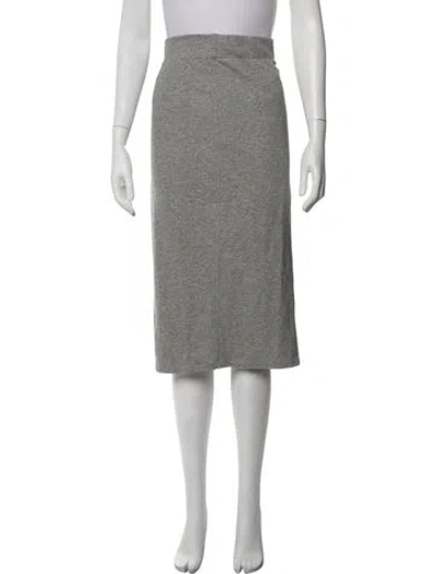 Pre-owned James Perse Midi Length Skirt In Grey