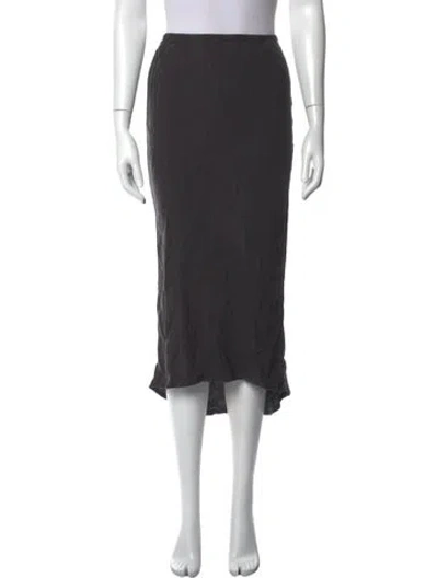 Pre-owned James Perse Midi Length Skirt In Grey