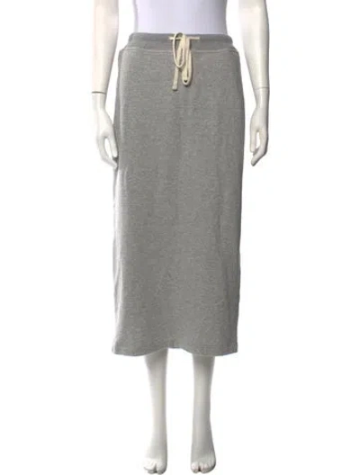Pre-owned James Perse Midi Length Skirt In Grey