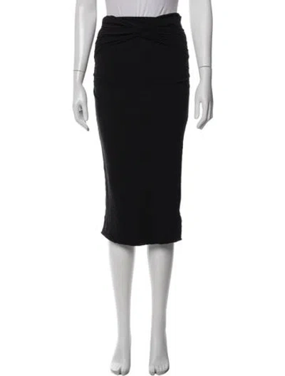 Pre-owned James Perse Midi Length Skirt In Grey