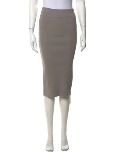 Pre-owned James Perse Midi Length Skirt In Grey