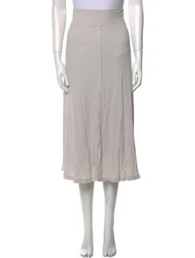 Pre-owned James Perse Midi Length Skirt In Neutral