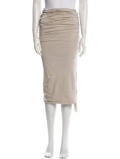 Pre-owned James Perse Midi Length Skirt In Neutral