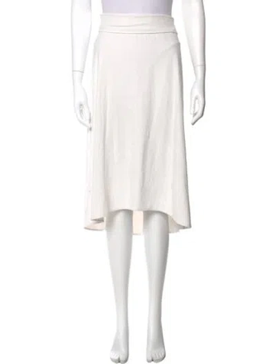 Pre-owned James Perse Midi Length Skirt In Neutral
