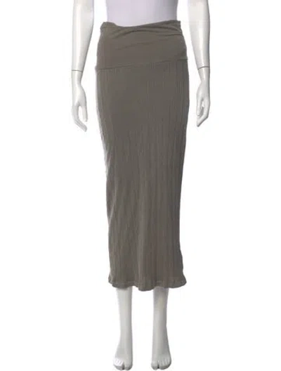 Pre-owned James Perse Midi Length Skirt In Neutral