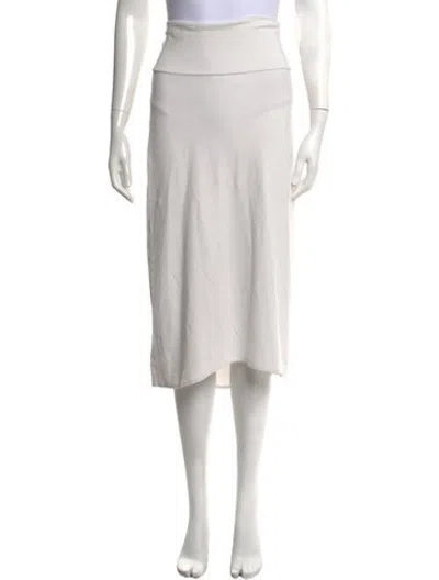 Pre-owned James Perse Midi Length Skirt In Neutrals
