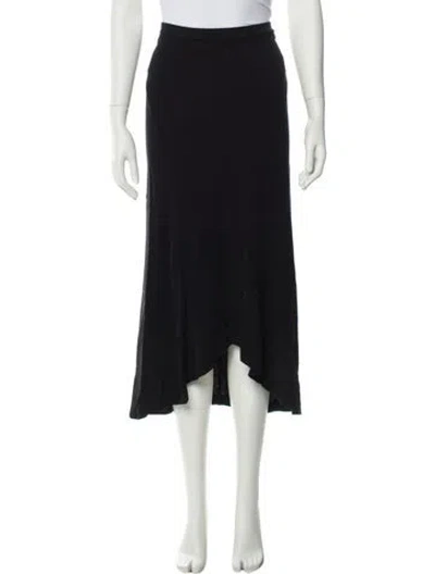Pre-owned James Perse Midi Length Skirt W/ Tags In Black