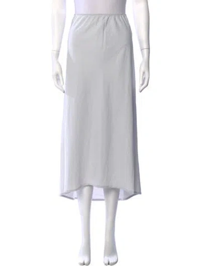 Pre-owned James Perse Midi Length Skirt W/ Tags In White