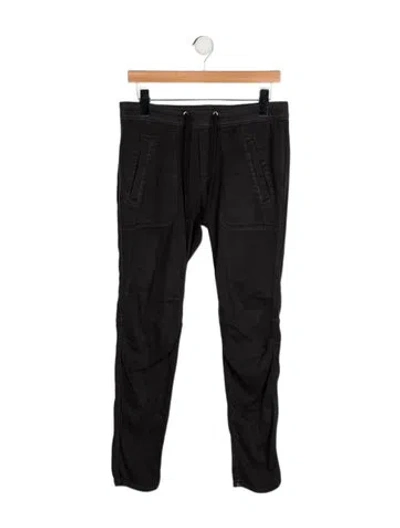 Pre-owned James Perse Mid-rise Skinny Leg Jeans In Black