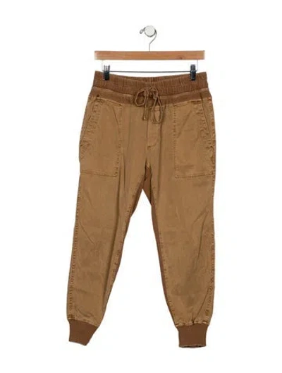 Pre-owned James Perse Mid-rise Skinny Leg Jeans In Brown
