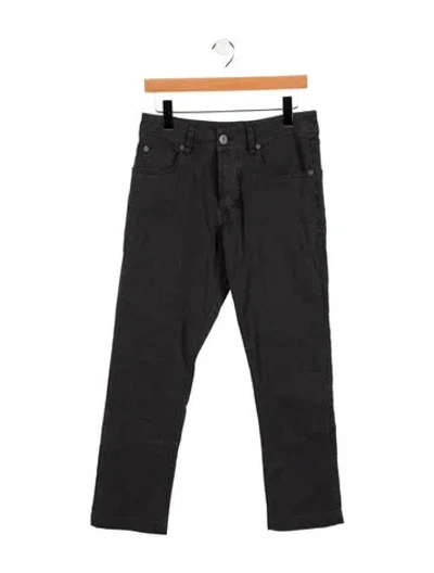 Pre-owned James Perse Mid-rise Straight Leg Jeans In Black