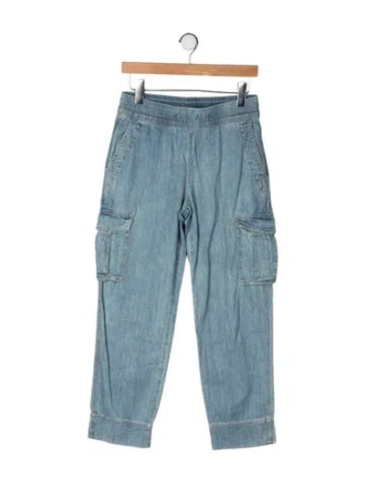 Pre-owned James Perse Mid-rise Straight Leg Jeans In Blue