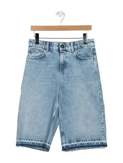 Pre-owned James Perse Mid-rise Straight Leg Jeans In Blue