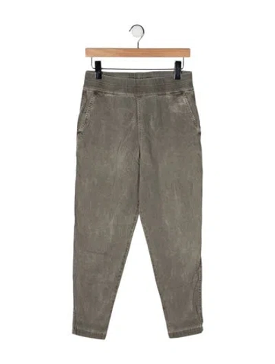 Pre-owned James Perse Mid-rise Straight Leg Jeans In Green