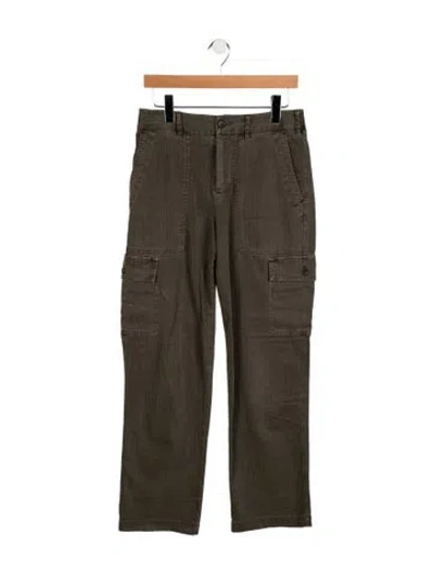Pre-owned James Perse Mid-rise Straight Leg Jeans In Green