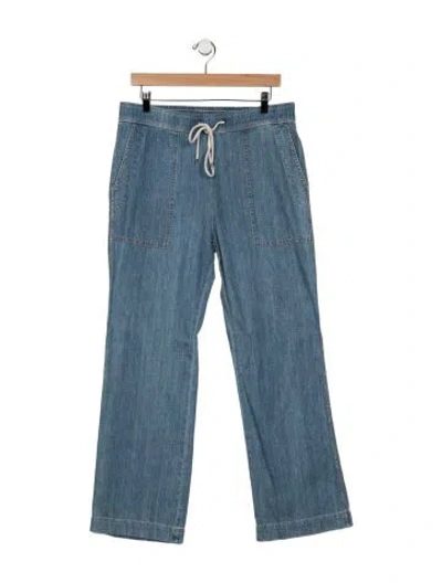 Pre-owned James Perse Mid-rise Wide Leg Jeans W/ Tags In Black