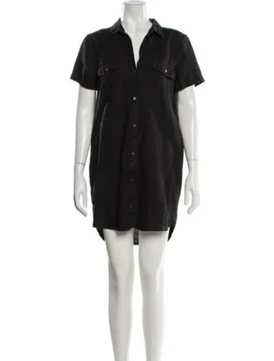 Pre-owned James Perse Mini Dress In Black