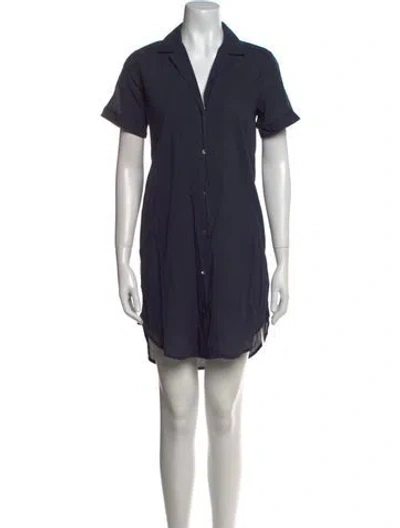 Pre-owned James Perse Mini Dress In Blue