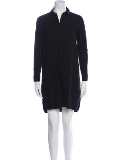 Pre-owned James Perse Mini Dress In Blue