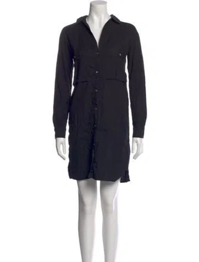 Pre-owned James Perse Mini Dress In Blue