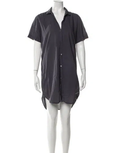 Pre-owned James Perse Mini Dress In Blue