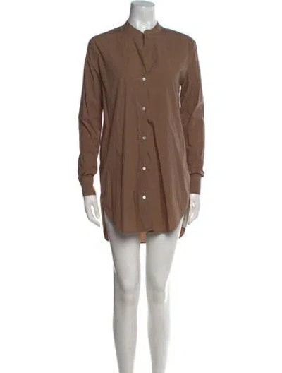 Pre-owned James Perse Mini Dress In Brown