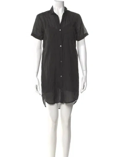 Pre-owned James Perse Mini Dress In Gray