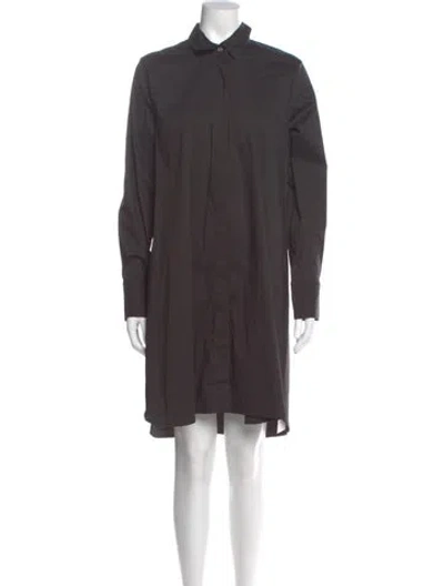 Pre-owned James Perse Mini Dress In Gray