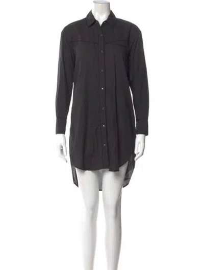 Pre-owned James Perse Mini Dress In Gray