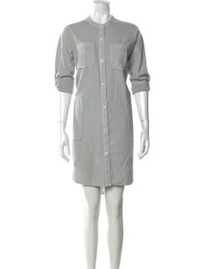 Pre-owned James Perse Mini Dress In Gray