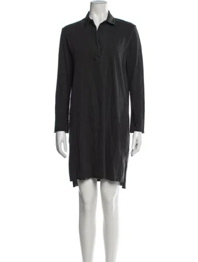 Pre-owned James Perse Mini Dress In Grey