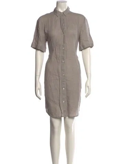 Pre-owned James Perse Mini Dress In Neutral