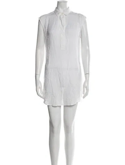 Pre-owned James Perse Mini Dress In White