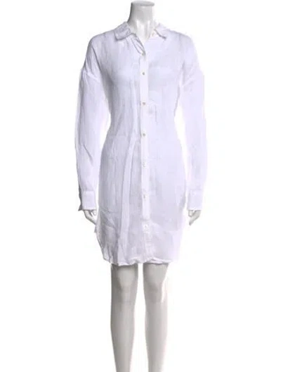 Pre-owned James Perse Mini Dress In White
