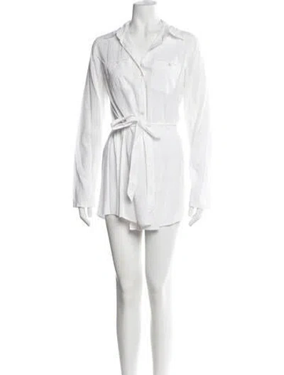 Pre-owned James Perse Mini Dress In White