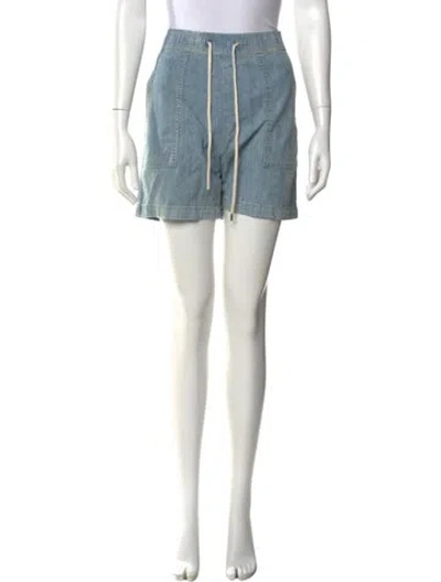 Pre-owned James Perse Mini Shorts In Blue