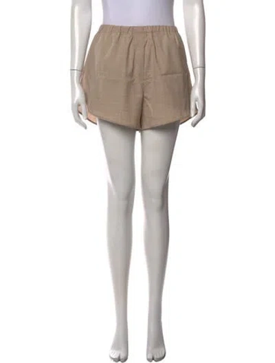 Pre-owned James Perse Mini Shorts In Brown