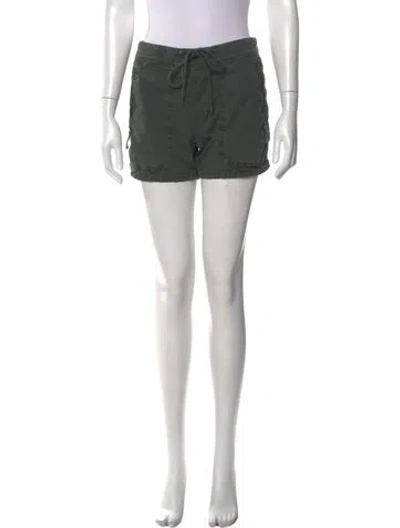 Pre-owned James Perse Mini Shorts In Green