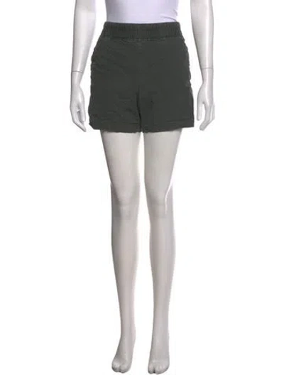 Pre-owned James Perse Mini Shorts In Green