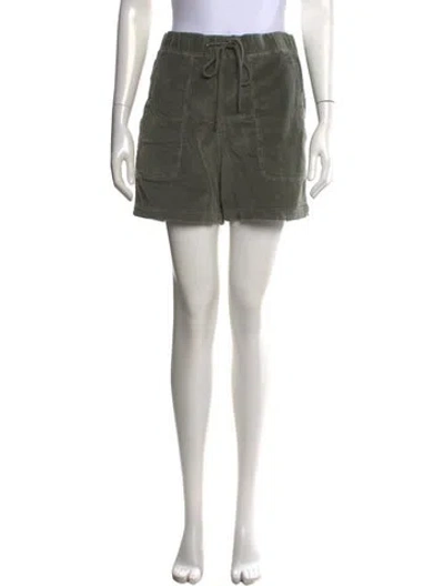 Pre-owned James Perse Mini Shorts In Green