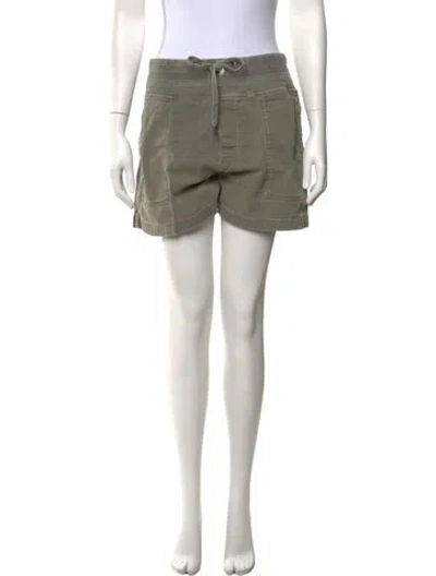 Pre-owned James Perse Mini Shorts In Green
